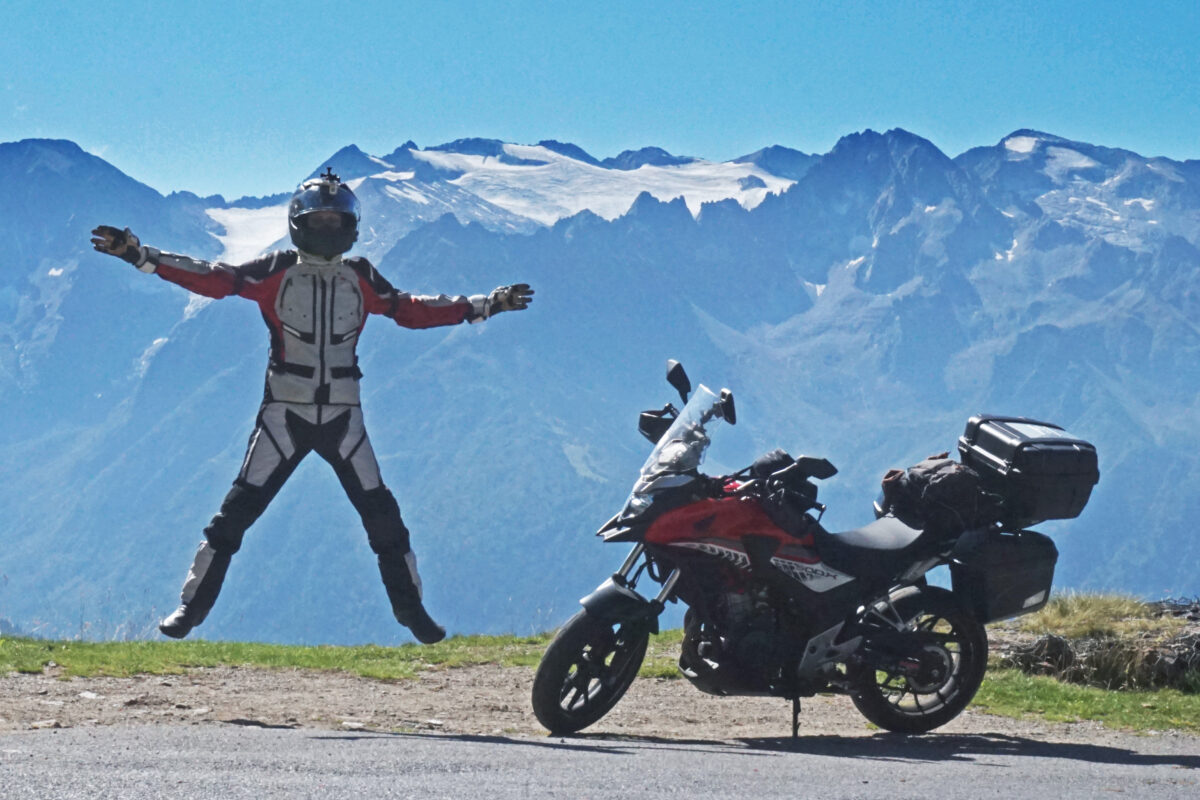 SALTO AL PASSO GAVIA HONDA CB 500 X