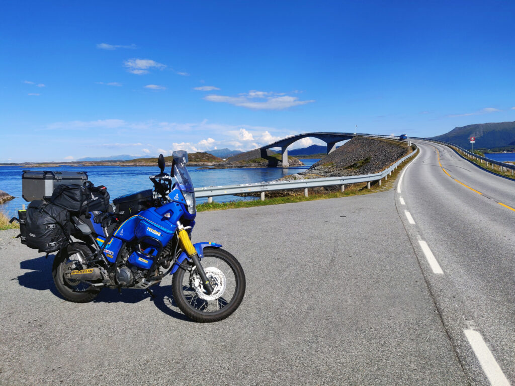 Atlantic Ocean Road by motorbike