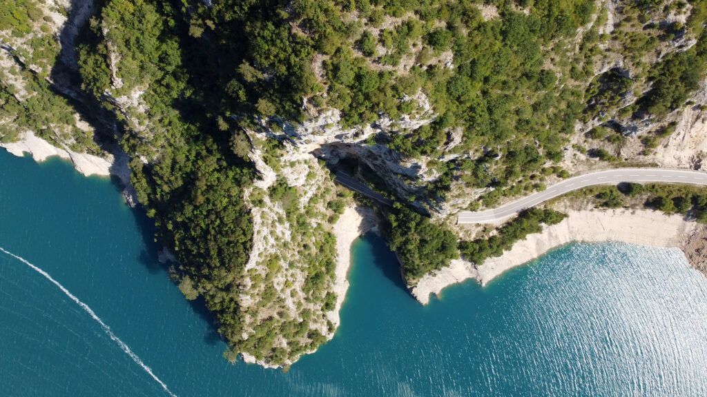 Piva canyon visto dall'alto con il drone